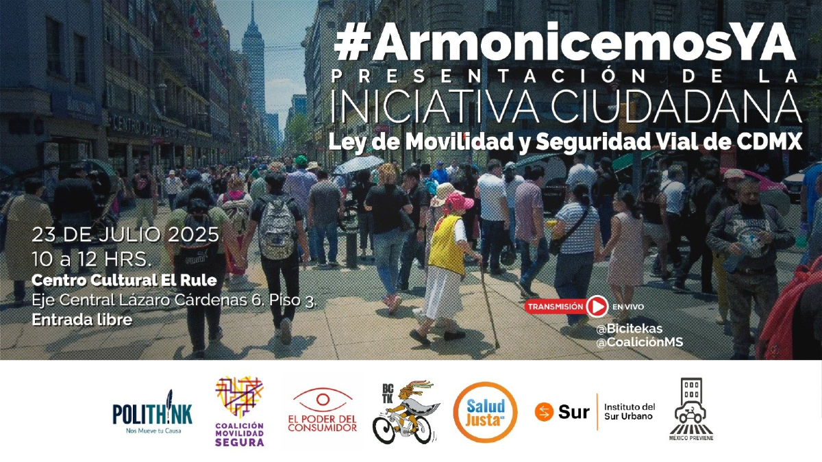 elpoderdelc's tweet image. La iniciativa 📝 para reformar la Ley de Movilidad 🚦 de la Ciudad de México es técnicamente robusta, legalmente fundada y socialmente impostergable. Retoma más de una década de trabajo de víctimas de siniestros viales, organizaciones ciudadanas y especialistas. #ArmonicemosYa 🚲…