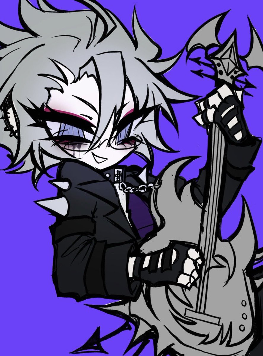 _m1us234's tweet image. idk should i finish this punk rock eito
