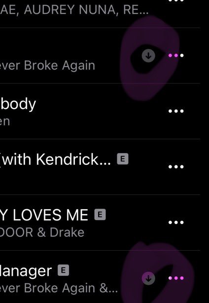 GEMINI_STAR22's tweet image. If anyone see the download button on the side of the song delete it because y’all streams are not counting towards the songs
