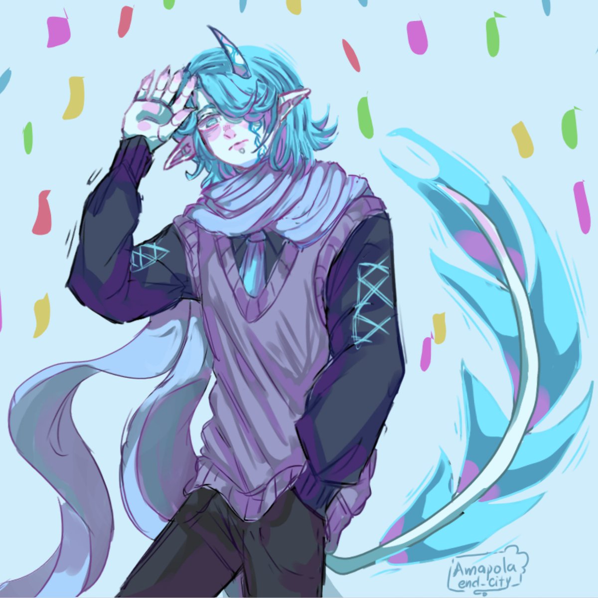 Amapola_endcity's tweet image. hoy hace un año cree a Anti Magma (IcebergBoi)
haci que es como su cumpleaños??? XDD
#MagmaBoiFanart