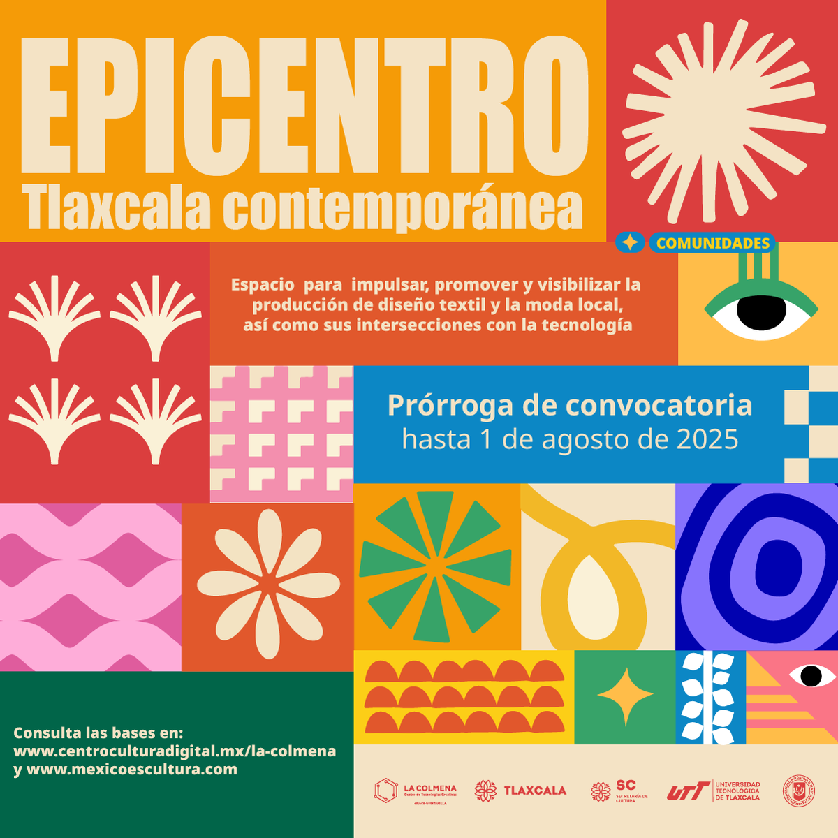 Hemos decidido extender la convocatoria hasta el 1 de agosto. Si eres diseñador, diseñadora de moda, estudiante de diseño textil o profesional y quieres darle un impulso a tu trabajo, ¡entonces aún estás a tiempo de participar!

📍 +info y formularios: centroculturadigital.mx/convocatorias/…