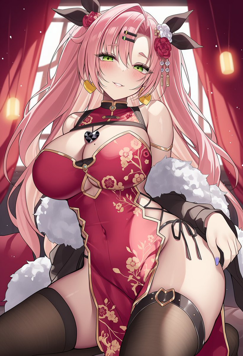 Fobing0715's tweet image. おはよう☀️
まだ眠そうな顔してるよ？…ふふっ、起こしてあげよっか？💕
今日も一緒にがんばろうね✨
#AIイラスト