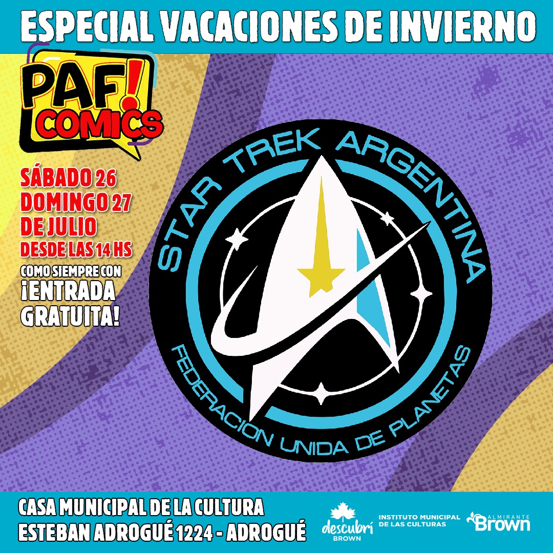 Este fin de semana estaremos en PAF COMICS los esperamos!!! 🖖🏼