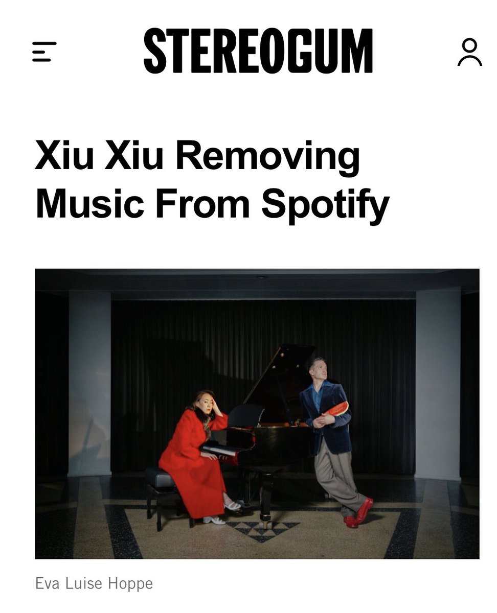UMAW_'s tweet image. Xiu Xiu and King Gizzard & the Lizard Wizard have both removed their music from Spotify to protest Daniel Ek’s investment and involvement in AI military technology. Musicians don’t want our art funding the war machine! Daniel Ek, do you see the trend?