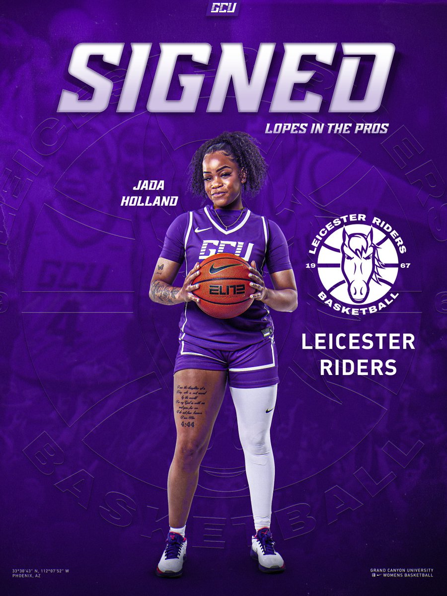 GCU_WBB's tweet image. Another ๐๐จ๐ฉ๐ in the ๐๐ซ๐จ๐ฌ! ๐๐ด๓ ง๓ ข๓ ฅ๓ ฎ๓ ง๓ ฟ
@jadaholland12 has joined @RidersBball for the upcoming 2025-26 season.