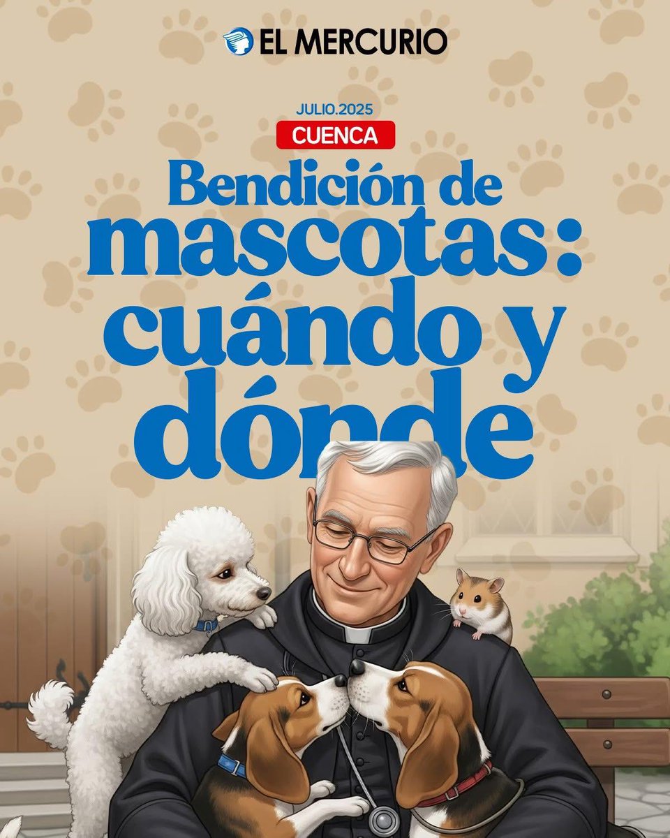 elmercurioec's tweet image. Una iglesia de #Cuenca realizará la bendición de mascotas. Un momento especial para nuestros peluditos. Cuándo y dónde: elmercurio.com.ec/actualidad/202…