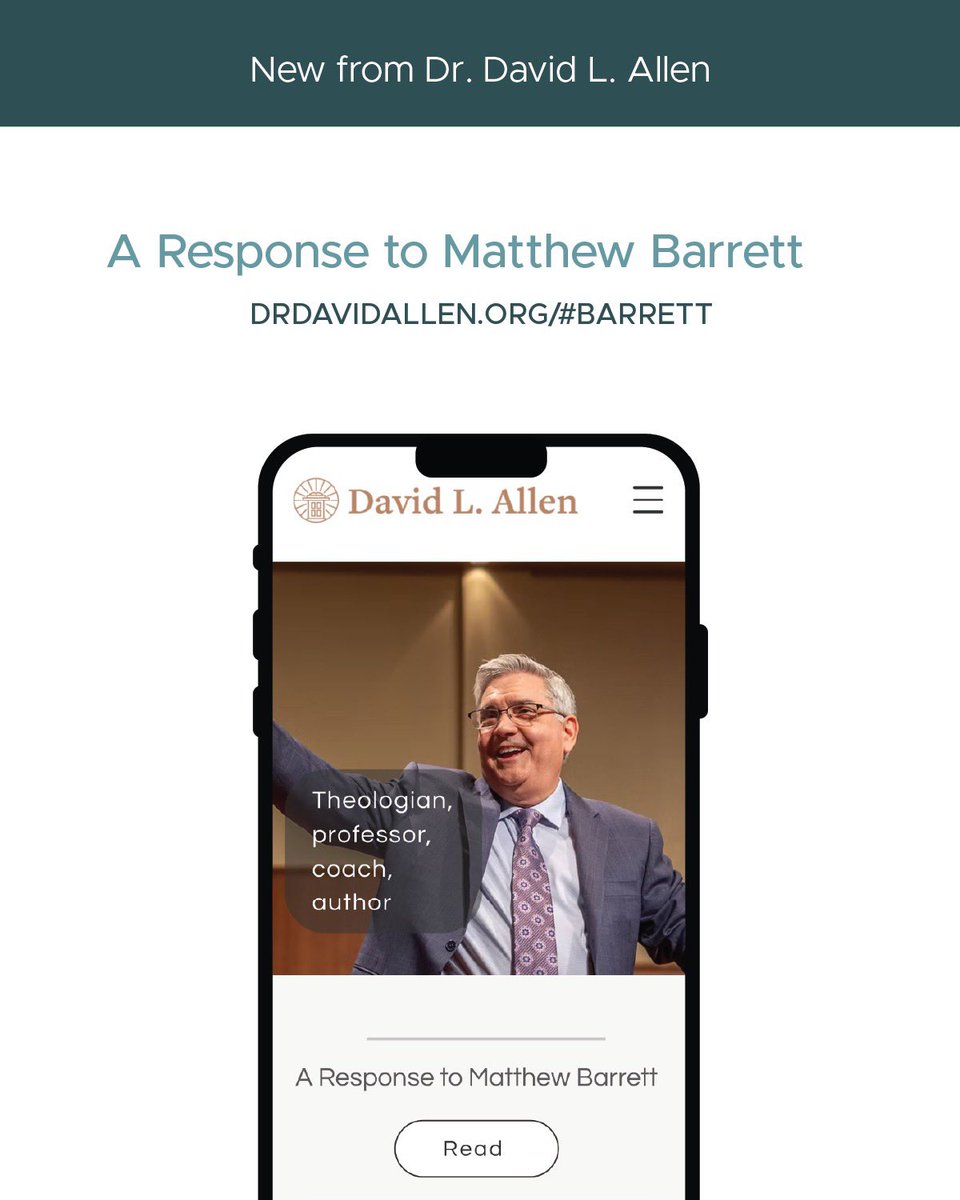 preaching_coach's tweet image. New from Dr. David L. Allen: A Response to Matthew Barrett
drdavidallen.org/#barrett