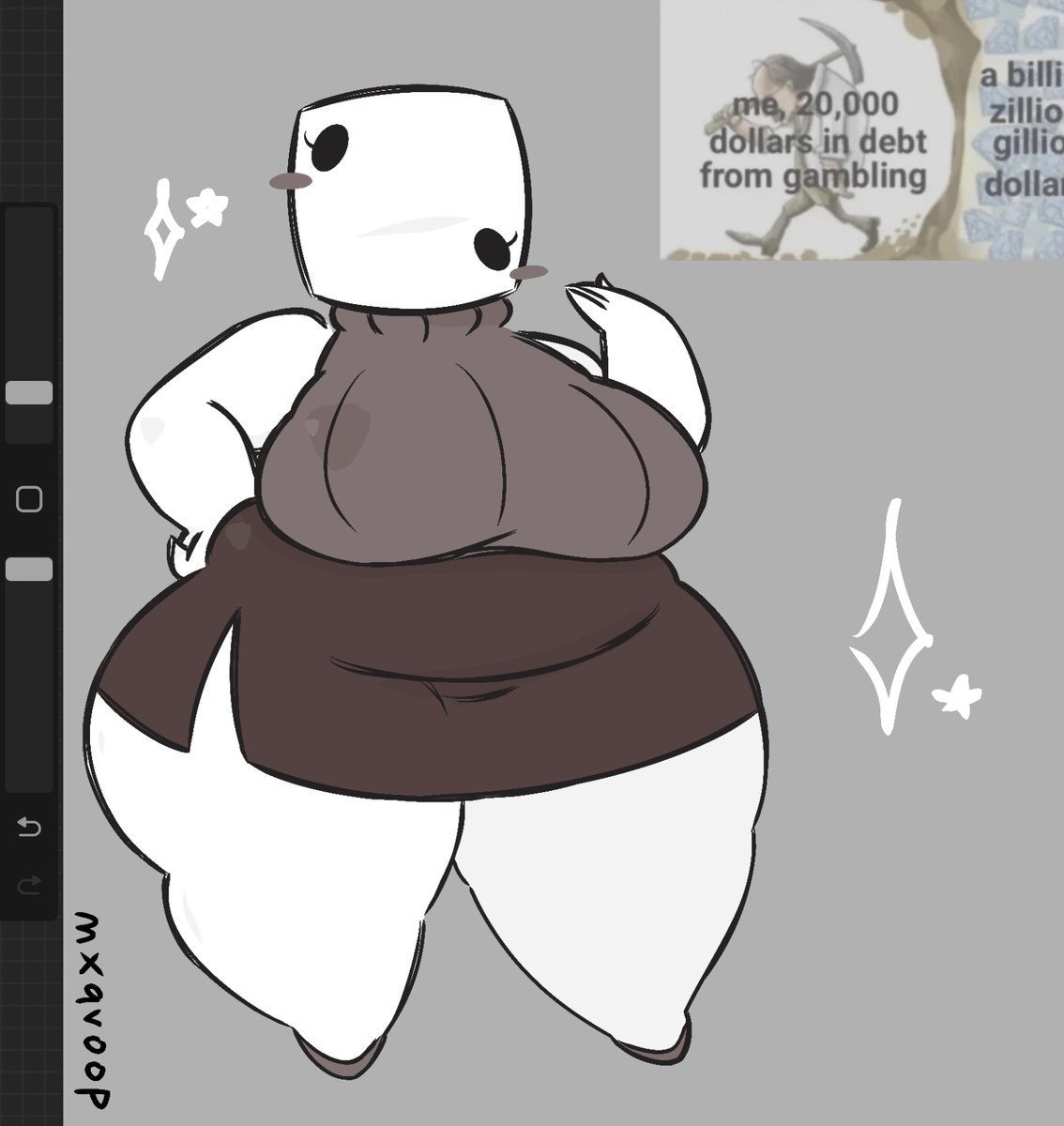mxqvoop's tweet image. she&apos;s ready to gamble with everything on the line
