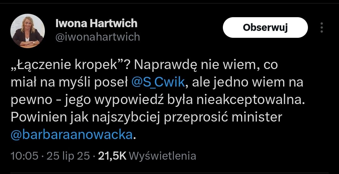 Lukasz_Bonzel's tweet image. Pani Iwonka nie wie, co poseł Ćwik miał na myśli, ale wie, że to było nieakceptowalne 🤡
Borze szumiący, kogo my wpuszczamy do sejmu 🤦🏻♂️