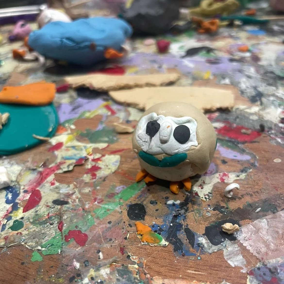 ThatNerdMert's tweet image. I am obsessed with this very well done clay Rowlet