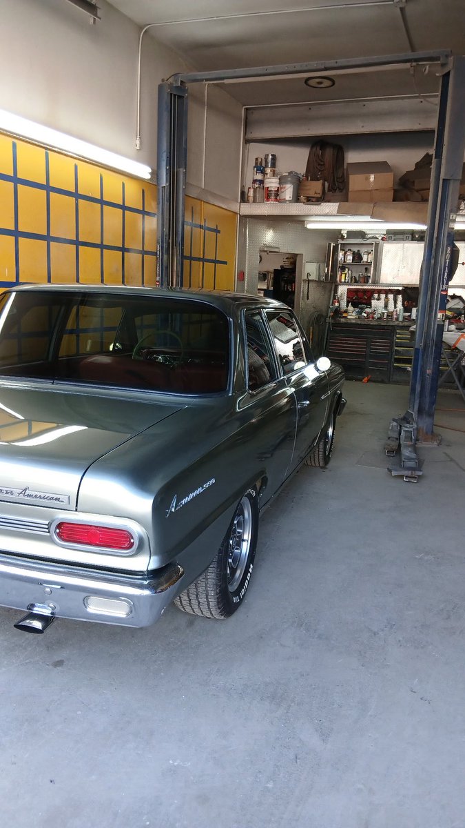 After a few years of hard work its sick to see my dad finally finishing building up his car and have a ride with him today.

AMC Rambler 1964