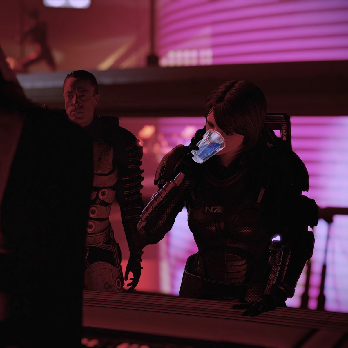 zaeedmassanis's tweet image. norman and zaeed went to a date on omega :) but somebody had to be responsible so zaeed wasnβt drinking