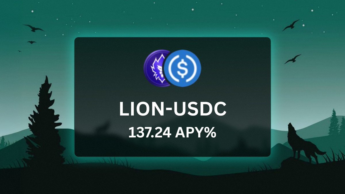 compoundrdotapp's tweet image. Vault of the day:

$LION - $USDC 🦁

APY: 137.24% 👀

TVL: $81,650+ 💵

ENDS: 9th September 🗓️

Farm smarter on CompoundR 🧑‍🌾