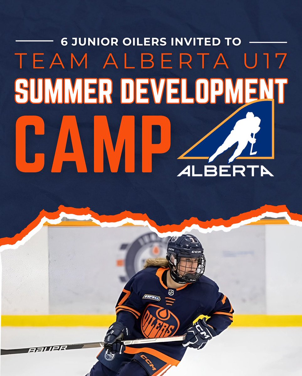 Edmonton U18 AAA Junior Oilers White (@jroilerswhite) on Twitter photo Congrats to six of our players selected for the <a href="/AFHL_HA/">Alberta Female Hockey League</a> U17 Female Summer Development Camp!
This prestigious invite is a key step toward Team Alberta’s U18, U22, and National Programs, and a major milestone in their elite hockey journey.
#JuniorOilers | #OilerPride Congrats to six of our players selected for the <a href="/AFHL_HA/">Alberta Female Hockey League</a> U17 Female Summer Development Camp!
This prestigious invite is a key step toward Team Alberta’s U18, U22, and National Programs, and a major milestone in their elite hockey journey.
#JuniorOilers | #OilerPride