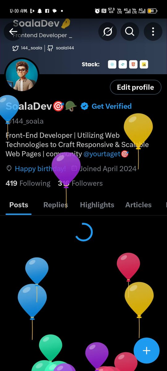 144_soala's tweet image. It's cake day !
A year added to my age, big 16.
It's a good thing and I thank God for it.