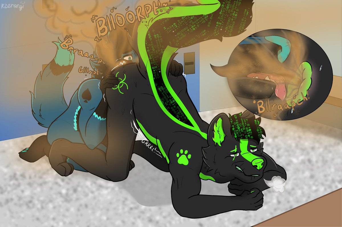 I got this amazing comm from <a href="/kzeroryi/">Antlered Cushion 🔞 (comms open)</a> and it looks great. Thank you so much for the opportunity dude! Also the lucky huffer here is <a href="/AceBlueBerryFox/">Ace Blueberry</a>. I’m sure he doesn’t mind a few skunk farts here and there huh?~ Who else would like a turn, hmm?~ Just hit me up if you dare~💚🖤