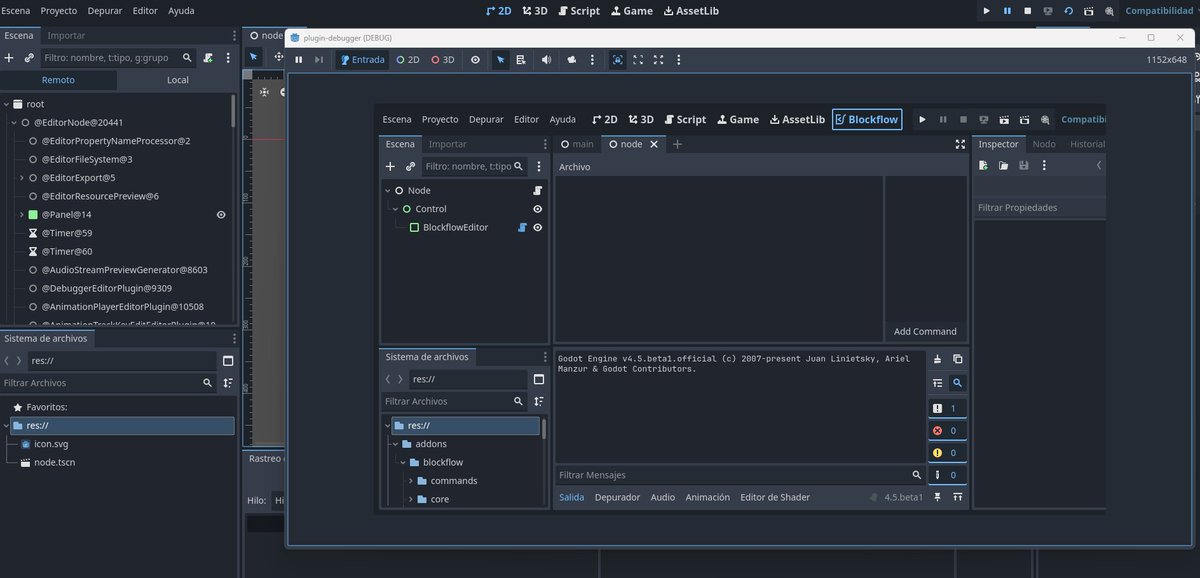 AnidemDex's tweet photo. In case anyone is curious, you can debug #GodotEngine editor with another godot editor instance (this thing saves me many headaches for plugin debugging) https://t.co/SF9D9XcKsi