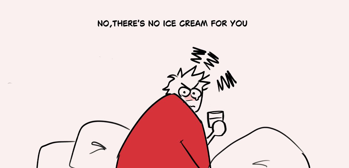Sakari_D's tweet image. I have a cold but queria heladoo &amp;gt;:c