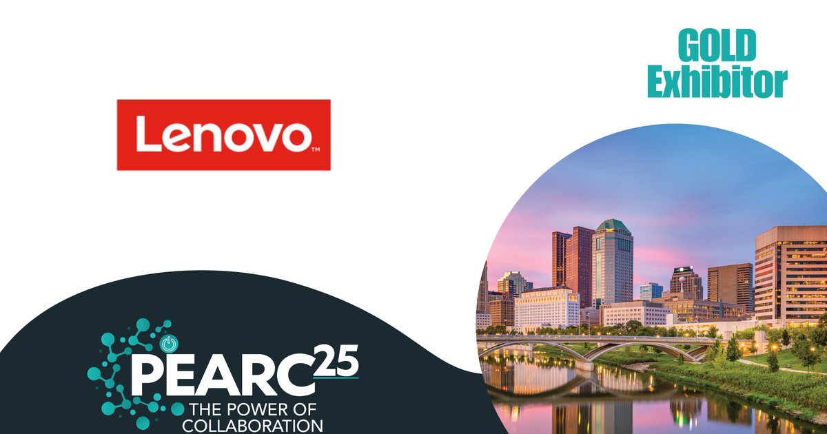 PEARC_Conf's tweet image. Thank you to @Lenovo for supporting the #PEARC25 community! Your contributions on the exhibit floor and conversations with attendees made a lasting impact! 🙌
#HPC #ResearchComputing #Data