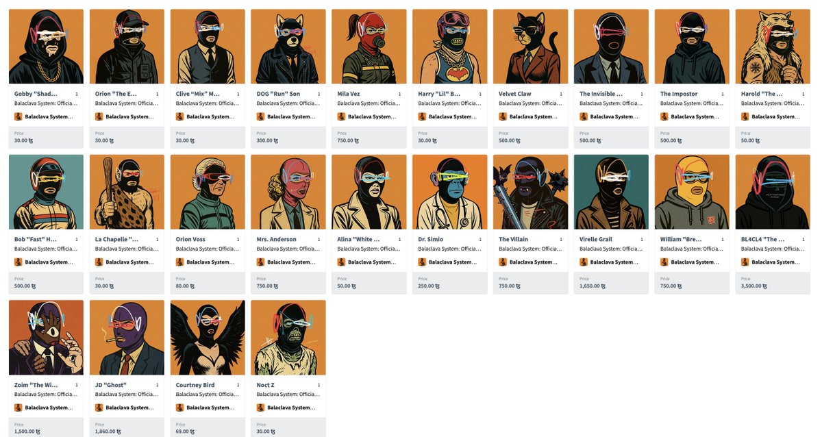 Secundary market 📈
there's 24 members listed for a fair price
Pick one and join the system!
(Every 20 members the price goes up)