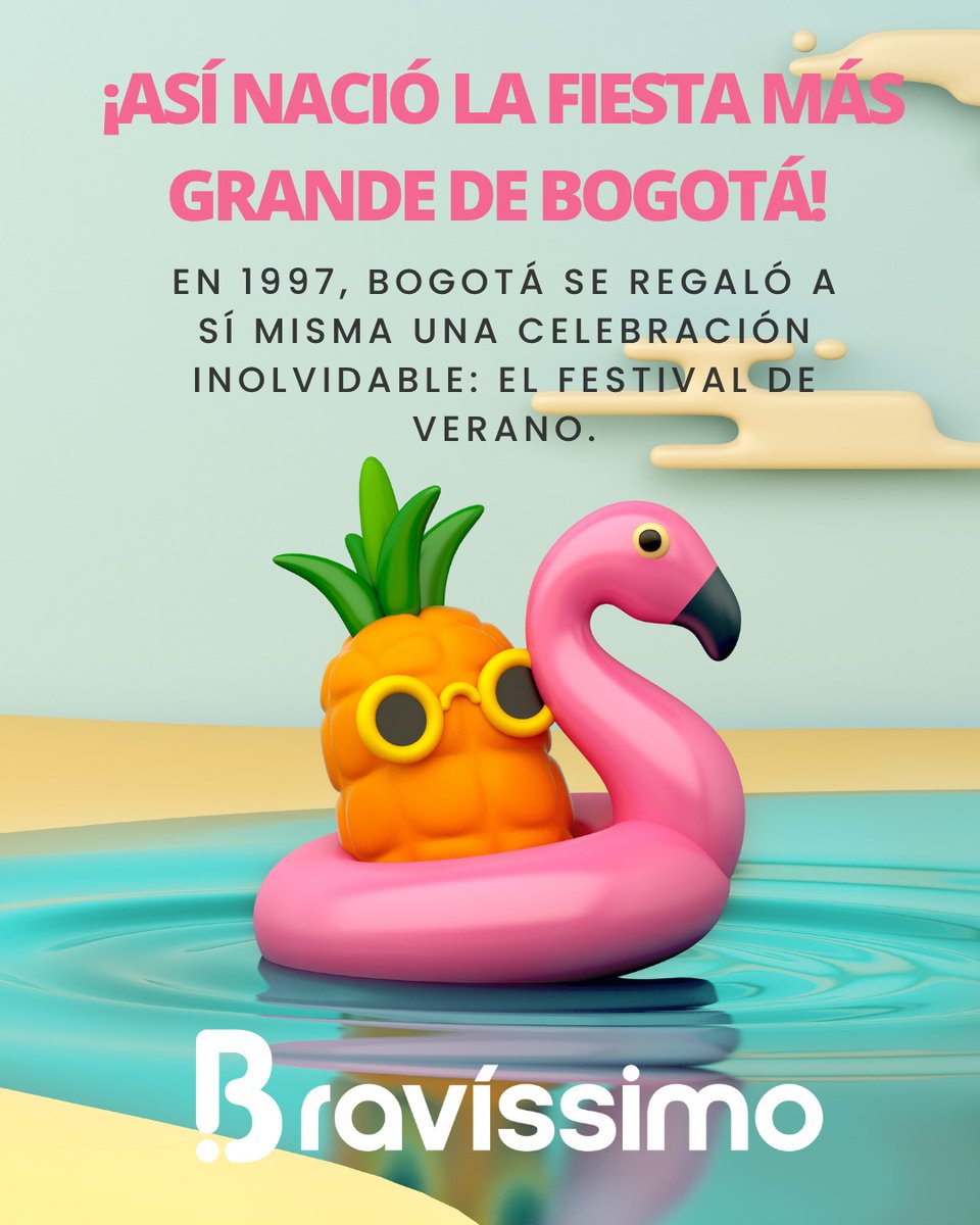 BravissimoCity's tweet photo. Cada agosto, Bogotá se transforma en un escenario vibrante de cultura, deporte, música y gastronomía con el Festival de Verano, una celebración que va más allá del entretenimiento, es una expresión viva del espíritu bogotano. 💗

#Bravíssimo2025 #Festivaldeverano https://t.co/C4YBqCNNKs