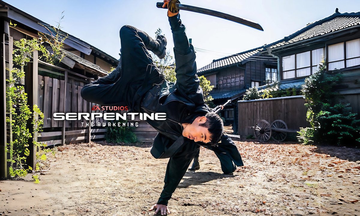 A tenacious loner, Serpentine, is welcomed into an ancient Japanese clan and honed into a ninja warrior. But as new loyalties are tested, he must choose between honor and revenge, forging his path to becoming the iconic hero. #TheAwakening 🐍⚔️