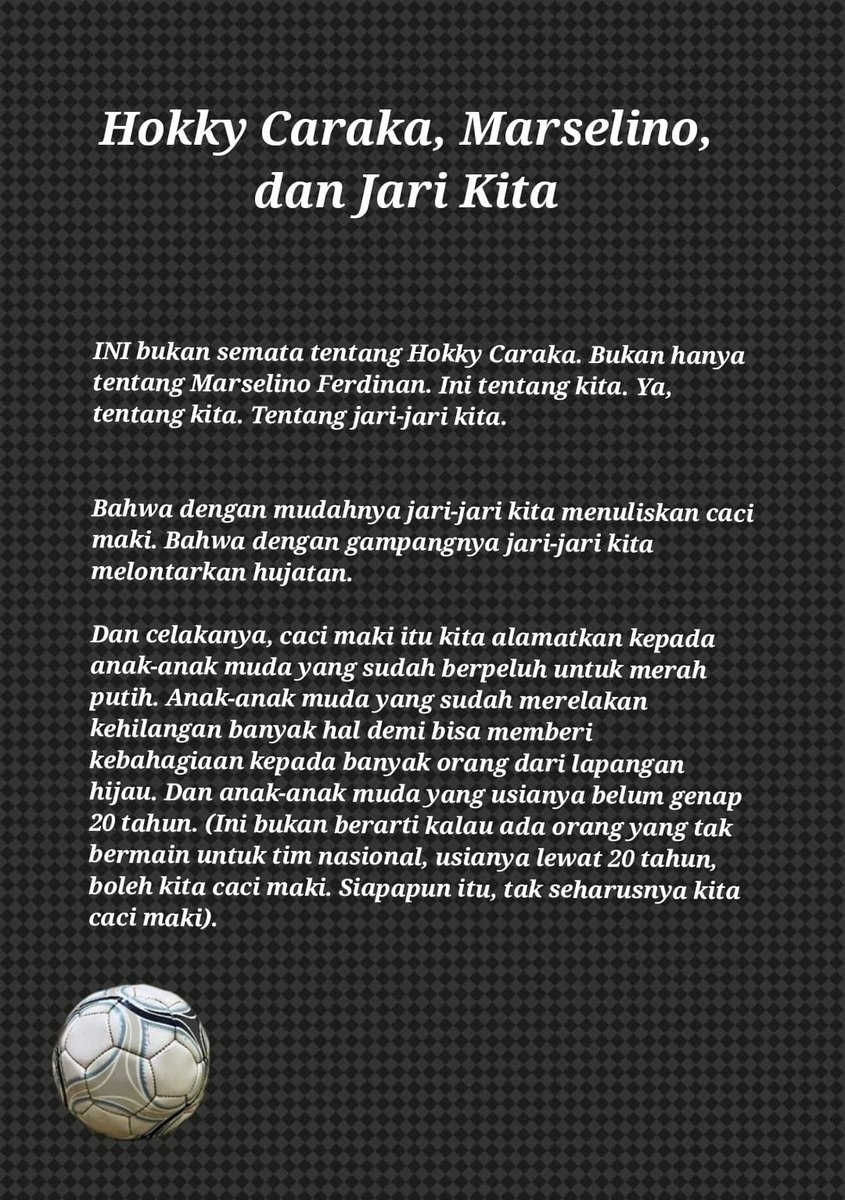 fim_mifta's tweet image. Jari-jari kita ini benar-benar rajin “berkomentar”. Setelah Hokky, kini Dion dan Robi.
