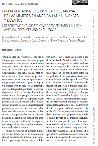 🚨 ¡Nueva publicación!

En la sección Foro Debate de la revista Iberoamericana escribí sobre mujeres en gabinetes de América Latina: qué factores explican su presencia, qué carteras ocupan y qué barreras persisten.
📖 journals.iai.spk-berlin.de/index.php/iber…
#GéneroYPolítica #AméricaLatina