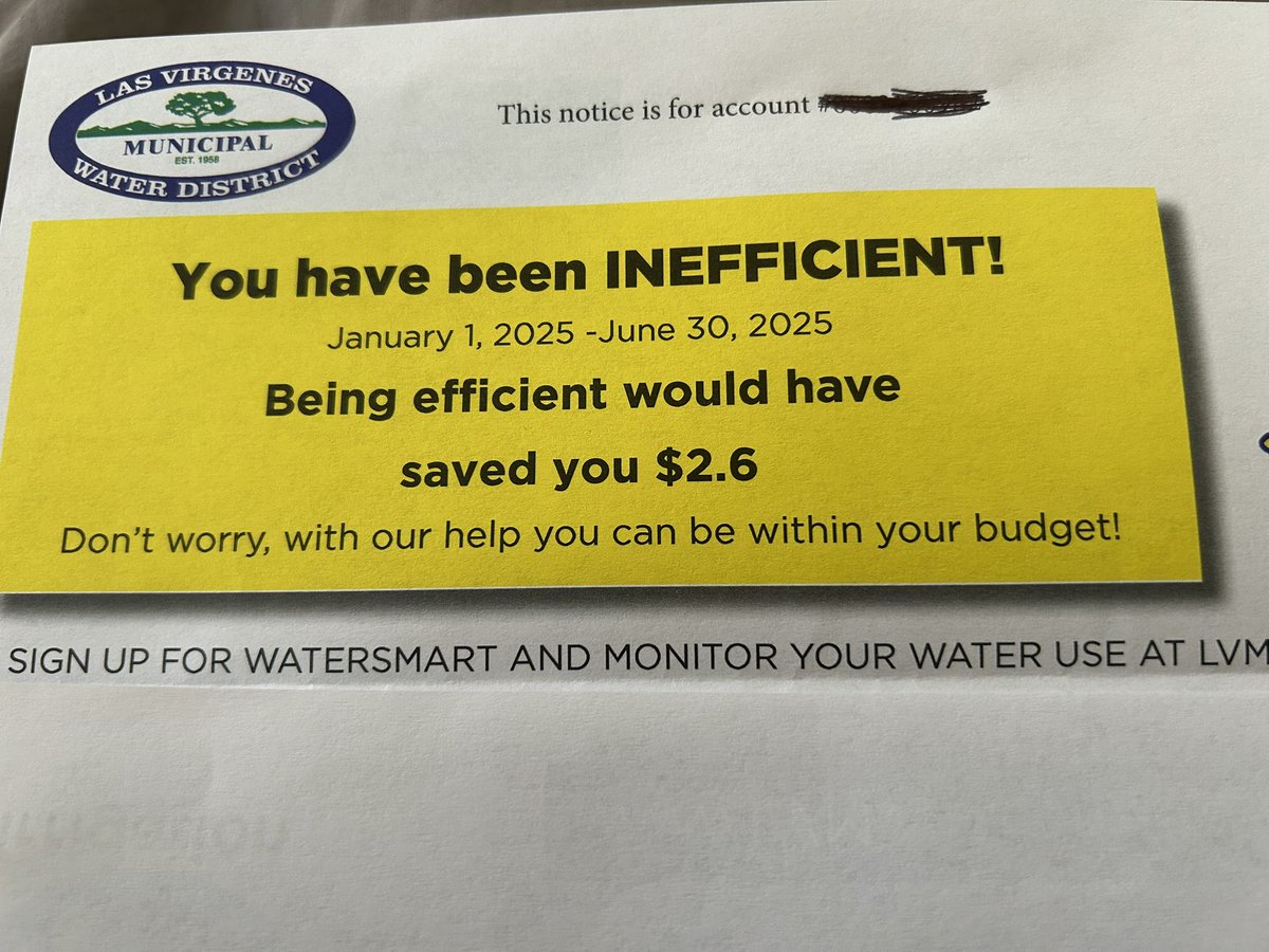MitchStein6666's tweet image. My use of water has been inefficient?  Only in California where the water does not flow during fire season.  Thanks for the free advice.  I’ll be trying to save the $2.60 over the next six months 🤞#inefficient #SoCal #whereisthewater?
