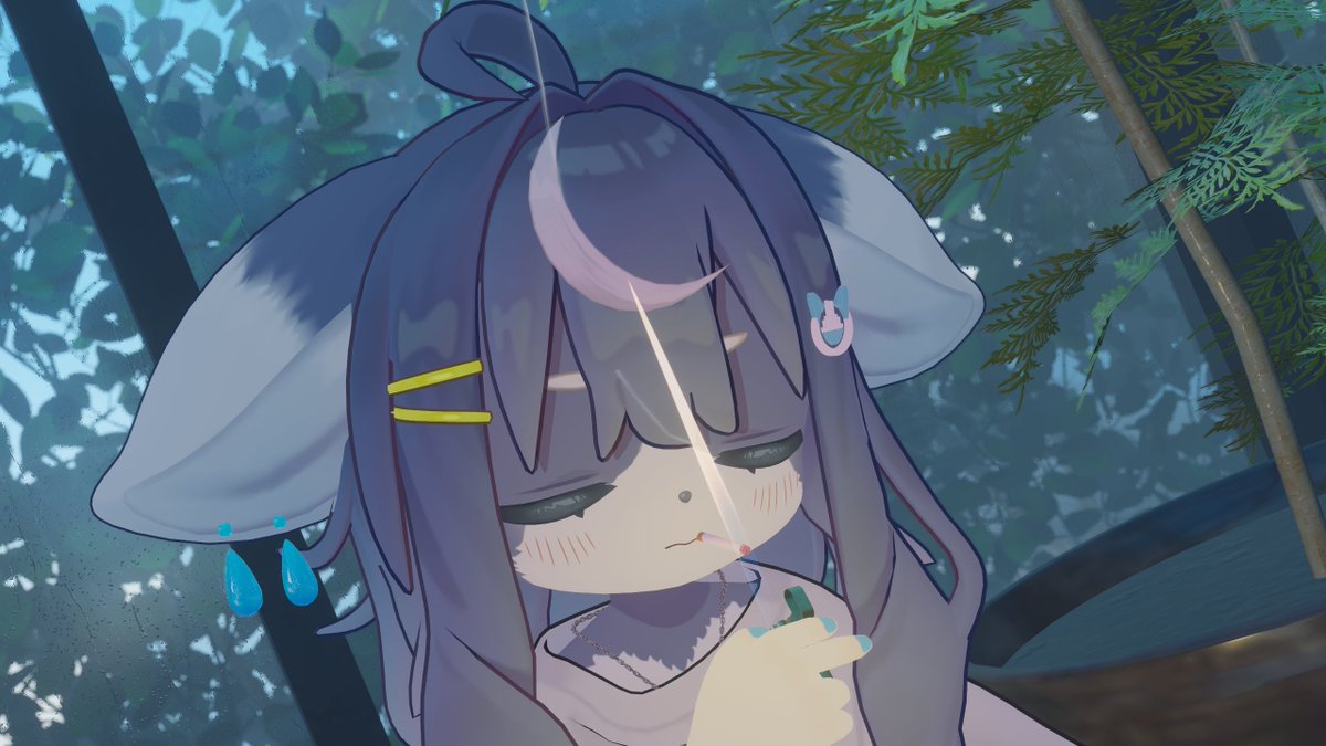 VRsaito's tweet image. チルワールドで吸うタバコは良いとされている。