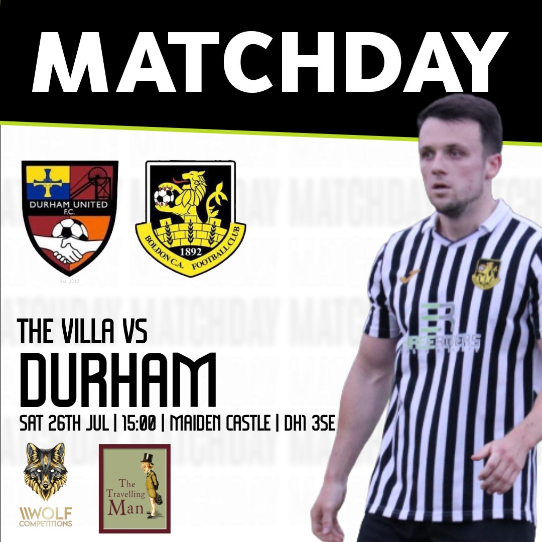 Boldon CA FC (@caboldon) on Twitter photo We are so back π€©
π <a href="/UnitedDurham/">Durham United FC</a> 
ποΈ Maiden Castle | DH1 3SE
π 15:00
ποΈ Β£6
π€ Wolf Competitions | The Travelling Man
#DURvBOL | #BoldonCA We are so back π€©
π <a href="/UnitedDurham/">Durham United FC</a> 
ποΈ Maiden Castle | DH1 3SE
π 15:00
ποΈ Β£6
π€ Wolf Competitions | The Travelling Man
#DURvBOL | #BoldonCA