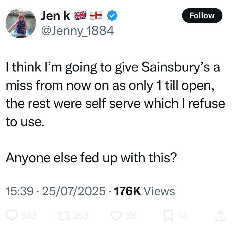 JaxonFisk's tweet image. Old vinegar tits blocked me 🙏. Thank God she won’t appear in my timeline again with her incessant moaning…@Jenny_1884