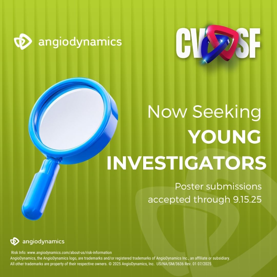 Are you ready to share your bold ideas, cutting-edge research, and clinical innovation in #cardiovascularcare? The Cardiovascular Pitch is your chance to make a high-impact impression!

📅 Deadline: Sept. 15, 2025
▶️ angiodynamics.com/improving-care… 

#CVSF2025 #AngioDynamics #MedTech