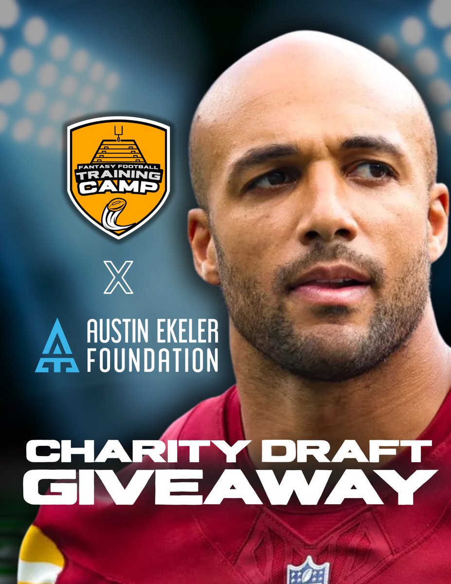 justinh3nry's tweet image. 🎉 GIVEAWAY TIME! 🎉

Want to join Austin Ekeler’s official Charity League this season? Here’s your shot ⬇️

We’re giving away 1 spot in Austin’s league… you’ll be competing against him directly… and we’re picking the winner LIVE during Fantasy Football Training Camp!

✅ How…
