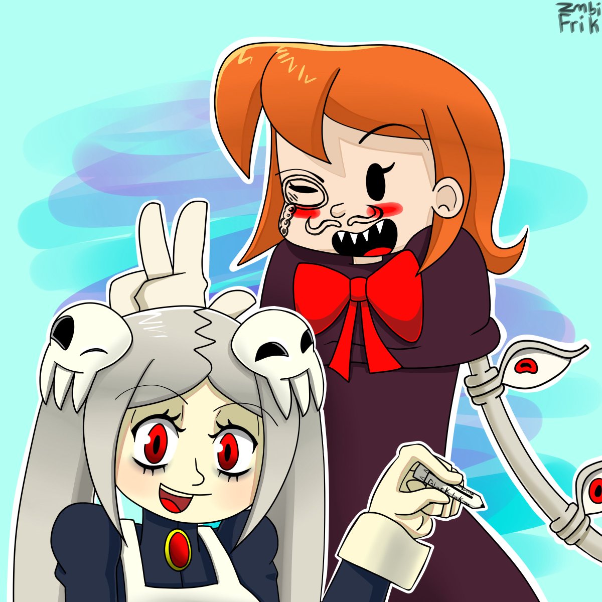ZmbiFrik's tweet image. Marker Shenanigans 
#skullgirls #skullgirlsfanart