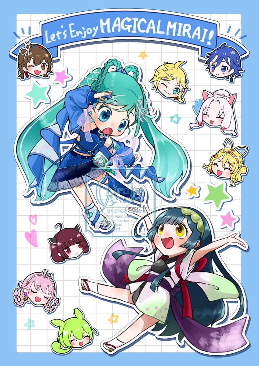 chiruko_ask's tweet image. マジミラのイラストコンテスト、残念ながら不採用でした……悔しいけど採用作品見てぐうの音も出ない……精進します!
折角だしこの絵使ってステッカーとか作りたいなあ