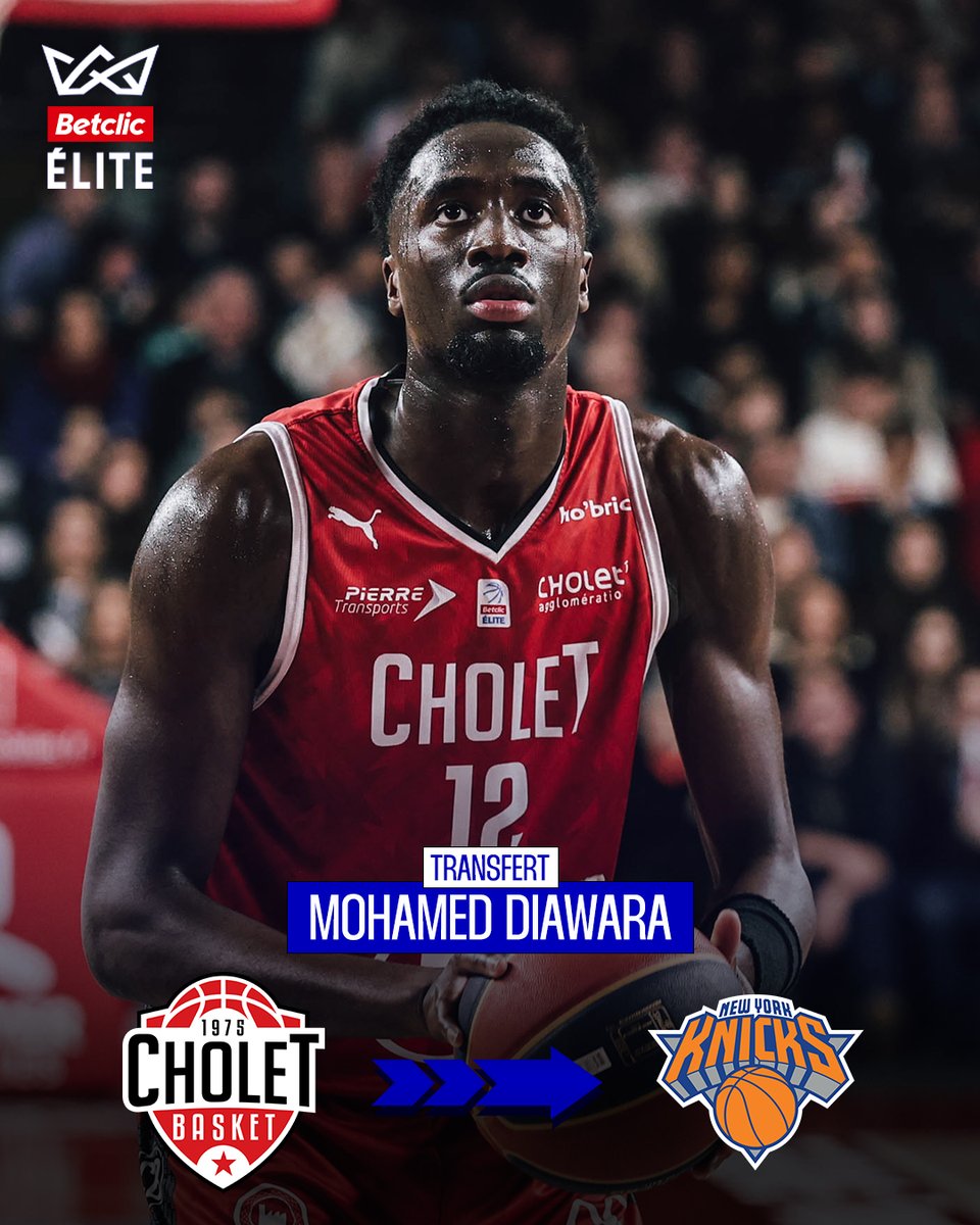 Betclic_ELITE's tweet image. 𝑭𝒓𝒐𝒎 𝑪𝑩 𝒕𝒐 𝑵𝑩𝑨 🇺🇸
Mohamed Diawara s'engage avec les @nyknicks 🤝
Bonne chance, @Modwra 💫