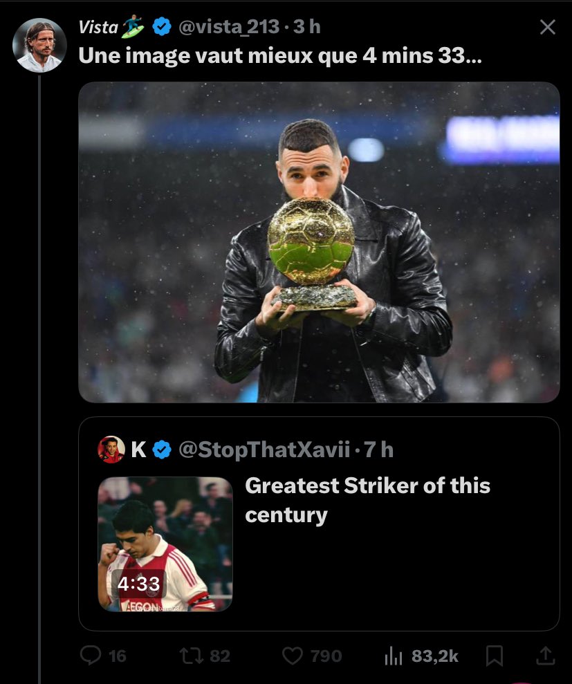 sergetrevorr's tweet image. Les madrilènes ils utilisent le ballon d’or dans tous les débats sauf quand il s’agit de Messi et Cristiano, on se demande bien pourquoi 😭