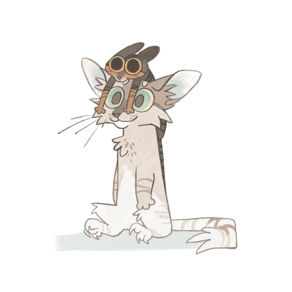 Finchwing's tweet image. hang on lemme put on my unthinking cap