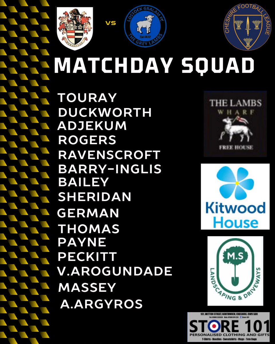 thegreylambs's tweet image. Today’s matchday squad: 

A first league start for several lads as we open out @CheshireFL League 25/26 campaign away at @dentontown_fc 

Follow the score on X (Twitter) and Facebook throughout the day 

#TheGreyLambs