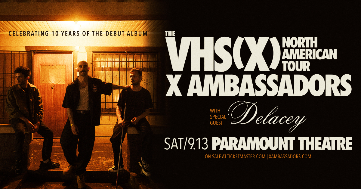 SUPPORT ADDED: Delacey will join X Ambassadors on tour at Paramount Theatre on September 13th. Don't miss seeing them live, grab your tickets now! 🎉
🎟️: tix.paramountdenver.com/25XAmbassadorsX