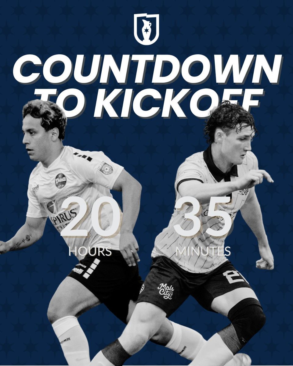 Minnesota Super Cup (@mnsupercup) on Twitter photo The final countdown is on! โณ Only 20 hours and 35 minutes until KO.
You don't want to miss this!
Tickets at mnsupercup.com
<a href="/ussoccer/">U.S. Soccer</a> | <a href="/USAdultSoccer/">USASA | US Adult Soccer</a> | <a href="/USLPDL/">PDL</a>
<a href="/MinnesotaSRC/">Minnesota State Referee Committee</a> | <a href="/mplscitysc/">Minneapolis City SC</a> | <a href="/DuluthFC/">Duluth FC</a>
<a href="/SaltAthletic/">Salt Athletic</a> | <a href="/veotechnologies/">Veo</a> | <a href="/MPLSCitizensSG/">MPLS Citizens SG</a> The final countdown is on! โณ Only 20 hours and 35 minutes until KO.
You don't want to miss this!
Tickets at mnsupercup.com
<a href="/ussoccer/">U.S. Soccer</a> | <a href="/USAdultSoccer/">USASA | US Adult Soccer</a> | <a href="/USLPDL/">PDL</a>
<a href="/MinnesotaSRC/">Minnesota State Referee Committee</a> | <a href="/mplscitysc/">Minneapolis City SC</a> | <a href="/DuluthFC/">Duluth FC</a>
<a href="/SaltAthletic/">Salt Athletic</a> | <a href="/veotechnologies/">Veo</a> | <a href="/MPLSCitizensSG/">MPLS Citizens SG</a>