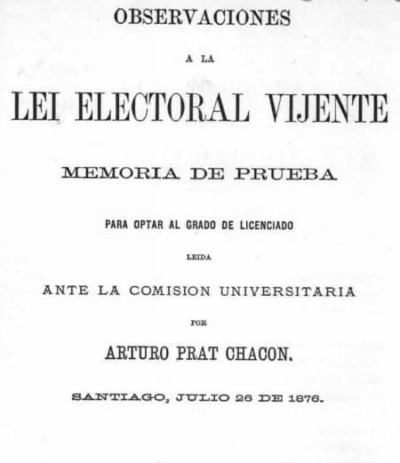 FcoDarmendrail's tweet image. 📅 El 26 de julio de 1876, Arturo Prat rindió su examen ante la Corte Suprema y se convirtió en el primer oficial de la Armada de Chile en ser abogado. Su memoria criticó a los partidos políticos por alejarse del pueblo. Aprobó con distinción.