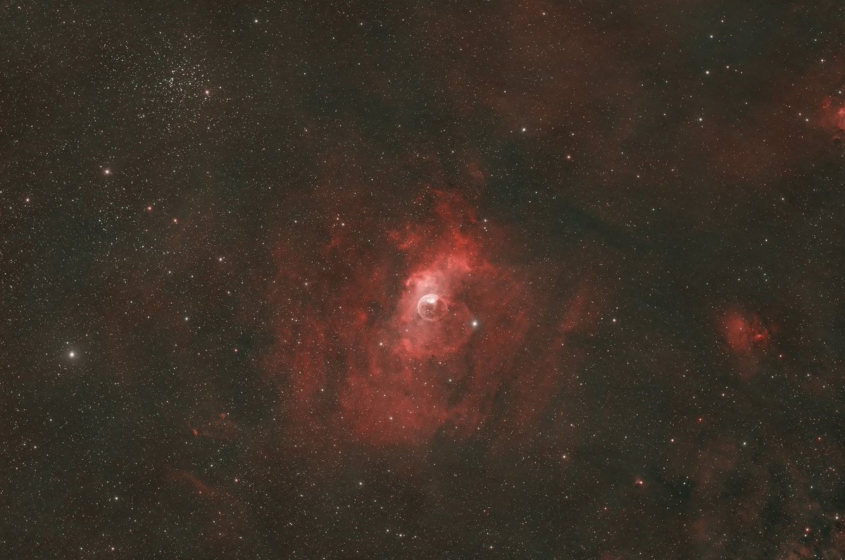 久しぶりに夜撮った😊
#NGC7635
#TOA150
 #ZWO 2600MC