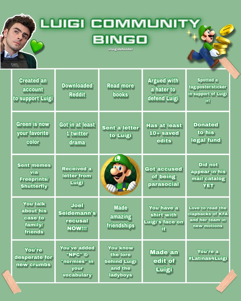 luigidefender's tweet image. heyo, made a lil something fun🙂‍↕️💚