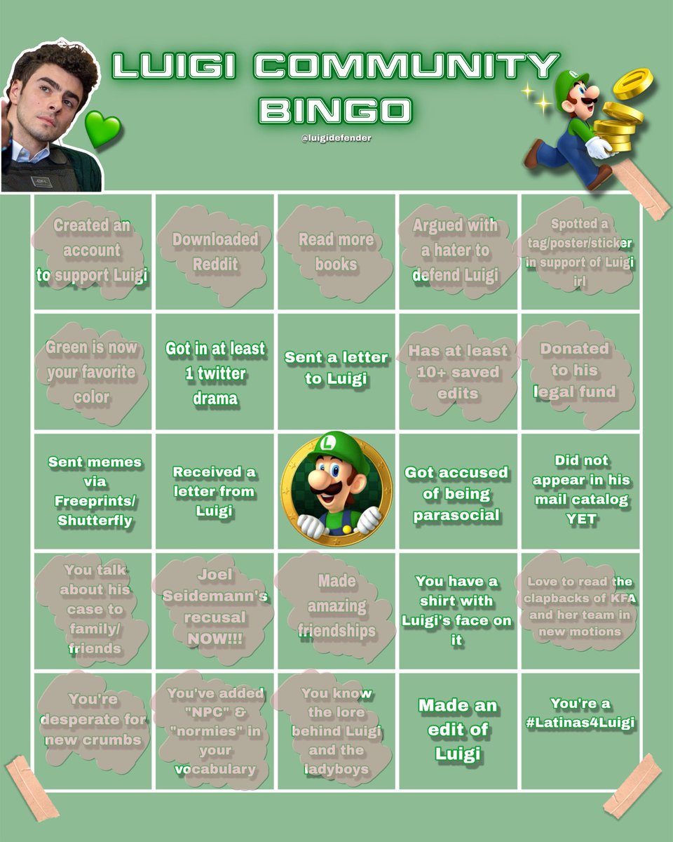 luigidefender's tweet image. heyo, made a lil something fun🙂‍↕️💚