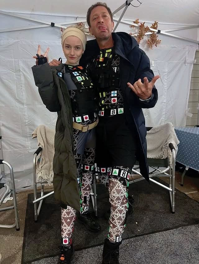 MarvelLeaks22's tweet image. Julia Garner and Ebon Moss-Bachrach BTS of #TheFantasticFourFirstSteps.
