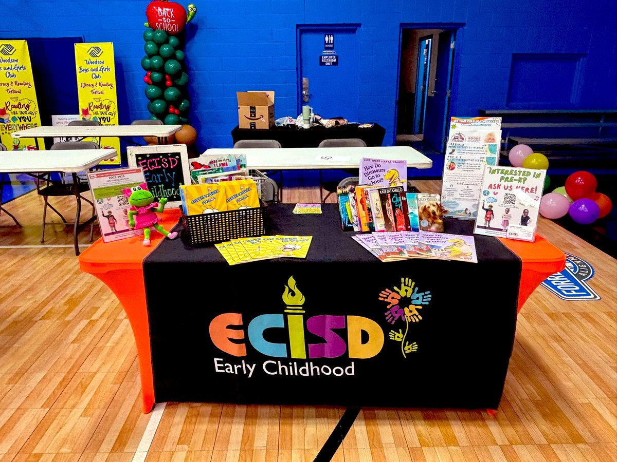 Join <a href="/ECISD_EarlyEd/">ECISD_EarlyEd</a> at the Woodson Boys &amp; Girls Club for a fun-filled event celebrating reading, learning, and the new school year! <a href="/EctorCountyISD/">Ector County ISD</a> 📖 #BackToSchool #LiteracyMatters