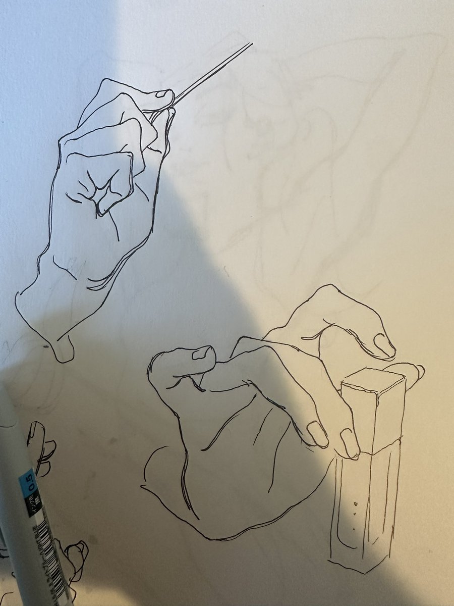radsechrist's tweet image. Some hand studies for @ProjectCityTV