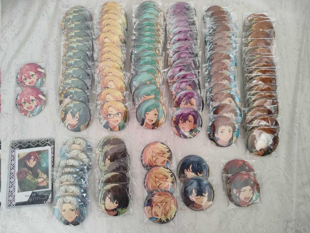 【交換 譲渡】
あんスタ コレ缶 缶バッジ
4月 缶 Apr  Casual IDOL
譲:
c:ニキ13 つむぎ2 凛月5 奏汰15 凪砂7 真16 アドニス15 藍良2 光15 斑15 つむぎ*2 燐音*2

i:凛月20 零20 凪砂25 藍良18 真23 光23 桃李27 燐音33 斑33

求:茨i&gt;茨c&gt;iニキ iアドニス(友人分)
定価+送料

郵送 都内手渡し 本日池袋